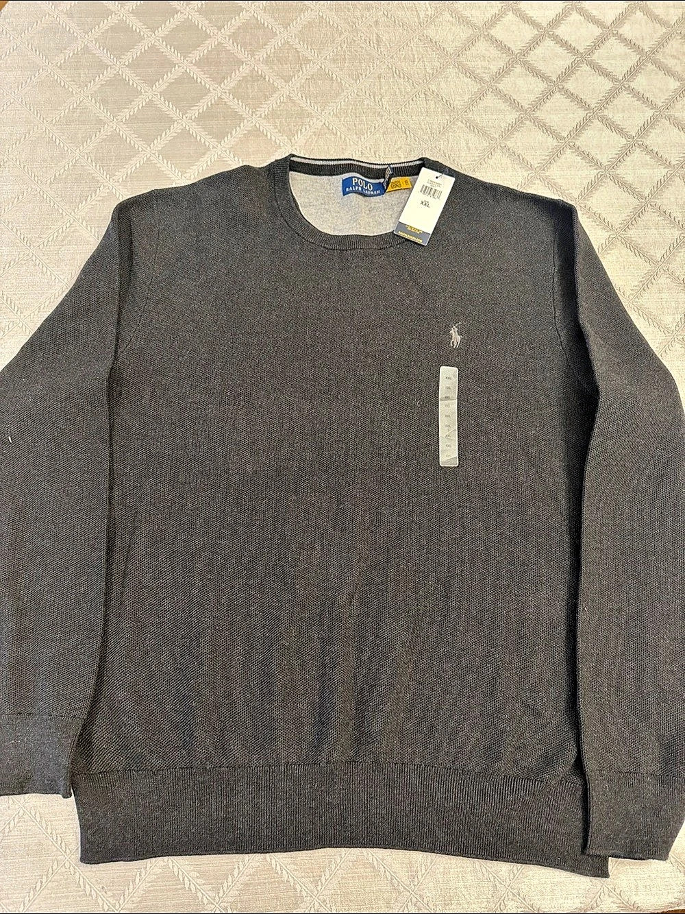 Polo Ralph Lauren Crewneck Sweater in Gray Size XXL - Brand New, Never Worn